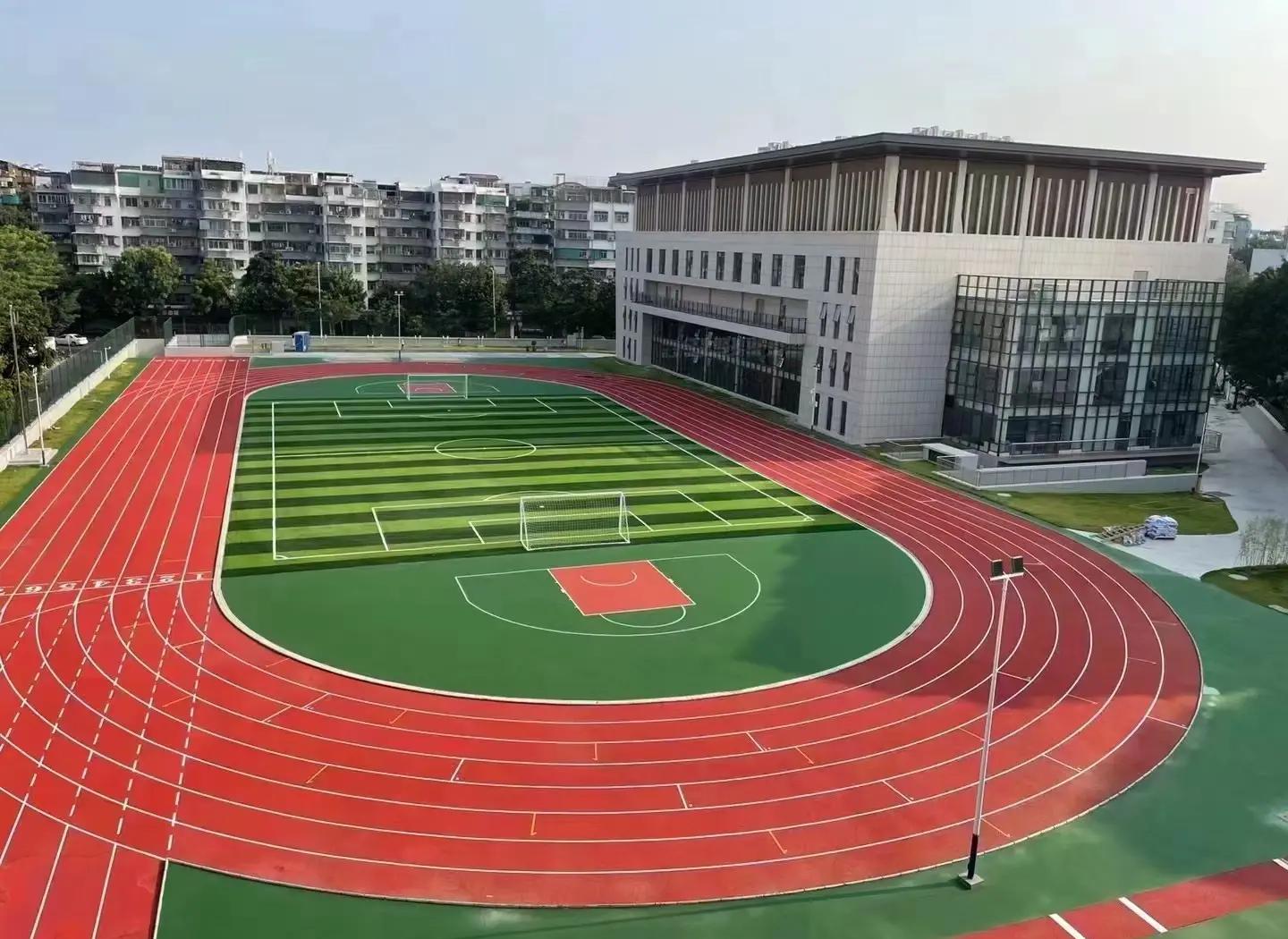 松原市学校塑胶跑道塑胶篮球场 - 一站式服务